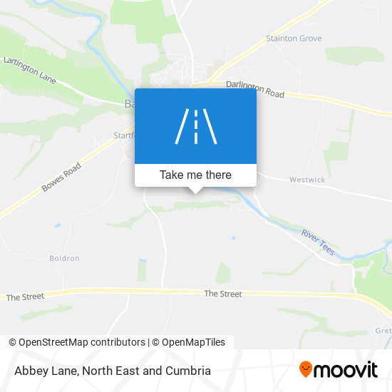 Abbey Lane map
