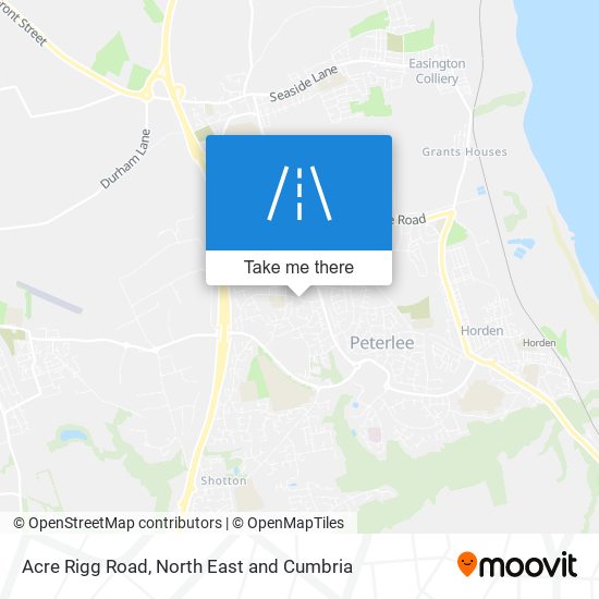 Acre Rigg Road map