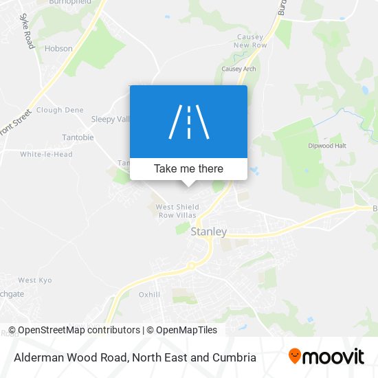 Alderman Wood Road map