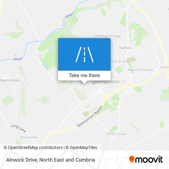Alnwick Drive map