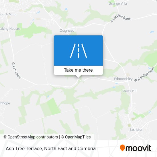 Ash Tree Terrace map