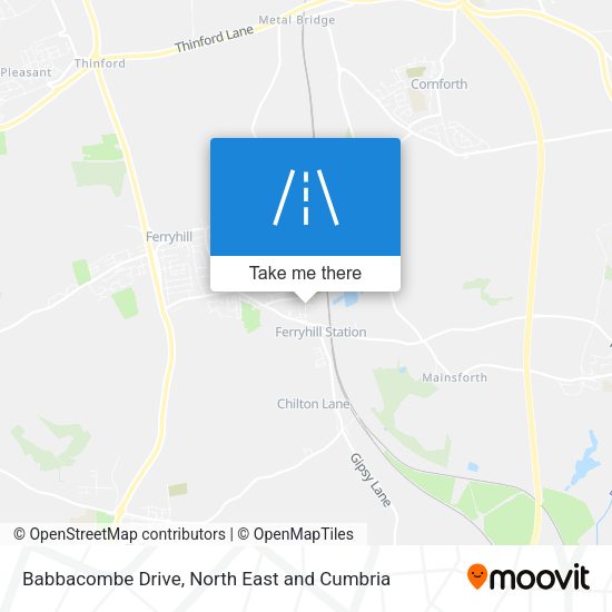 Babbacombe Drive map