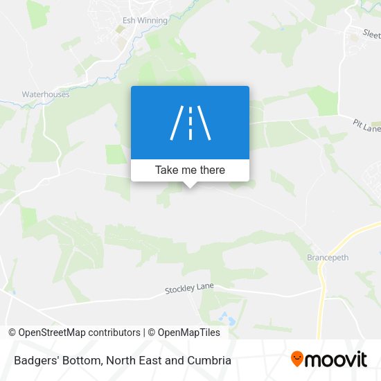 Badgers' Bottom map