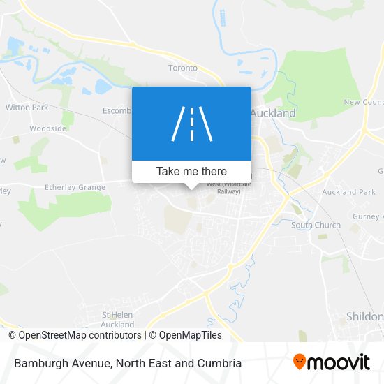 Bamburgh Avenue map