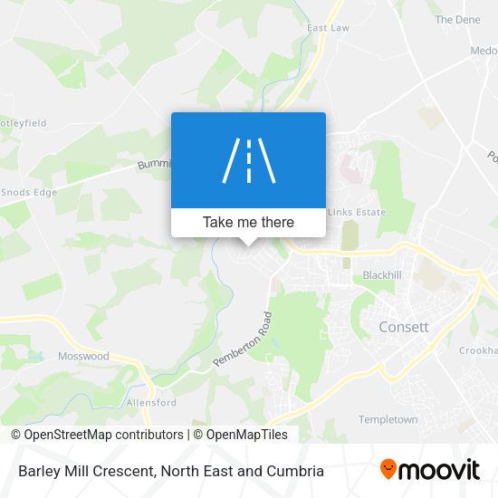 Barley Mill Crescent map