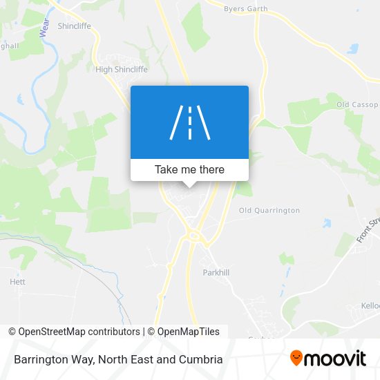 Barrington Way map