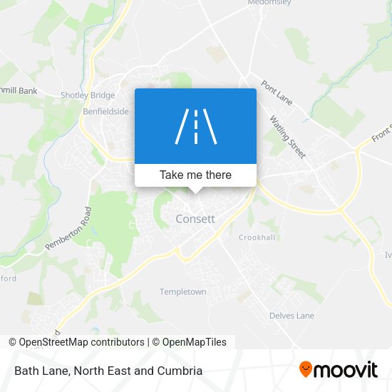 Bath Lane map