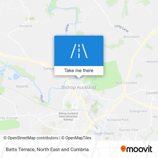 Batts Terrace map