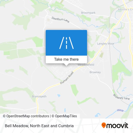 Bell Meadow map