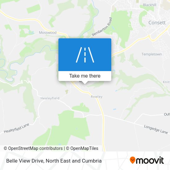 Belle View Drive map