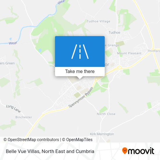 Belle Vue Villas map