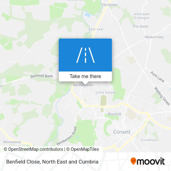 Benfield Close map