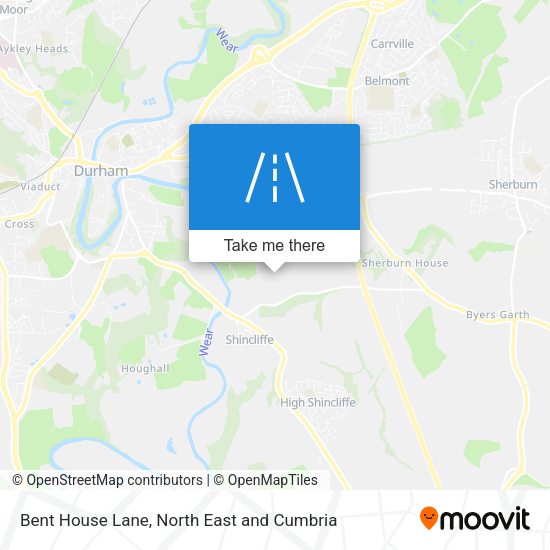 Bent House Lane map