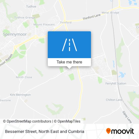 Bessemer Street map
