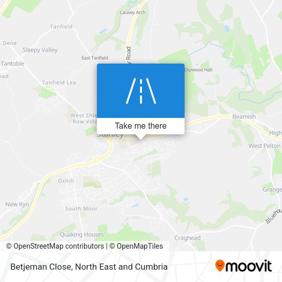 Betjeman Close map