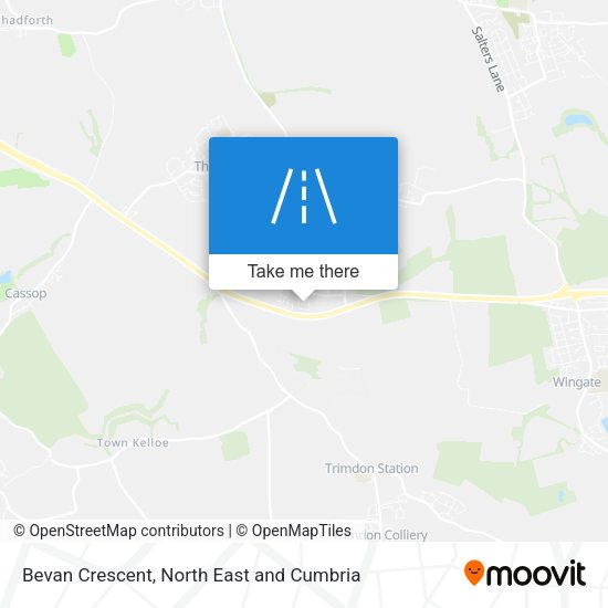 Bevan Crescent map