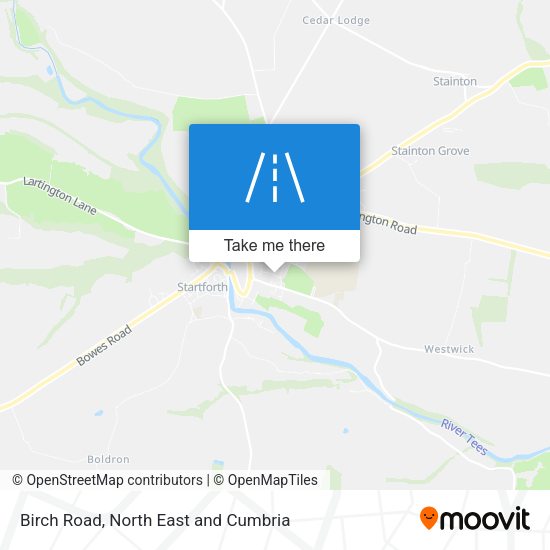 Birch Road map