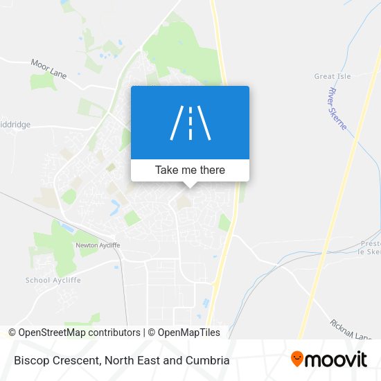 Biscop Crescent map