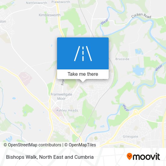 Bishops Walk map