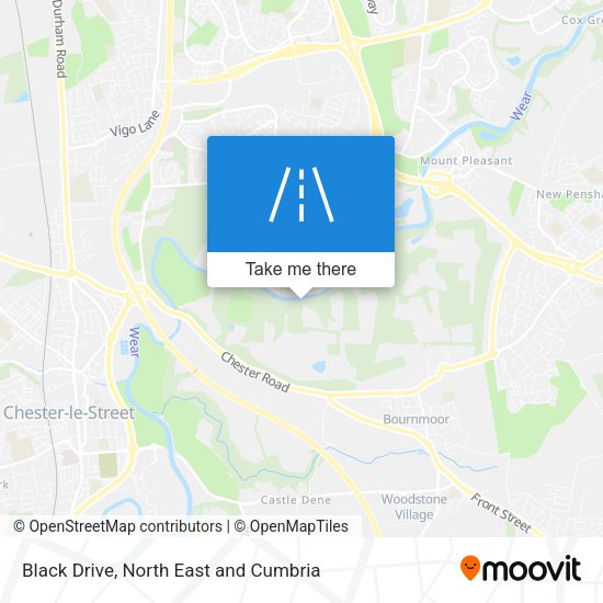 Black Drive map