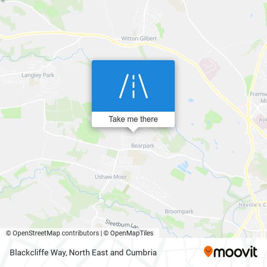 Blackcliffe Way map