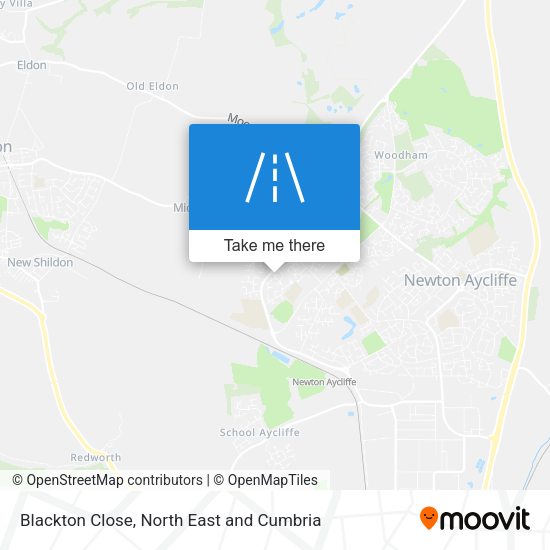 Blackton Close map