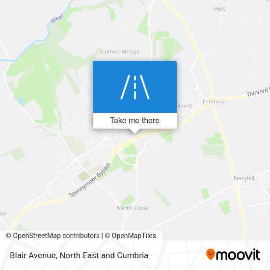 Blair Avenue map
