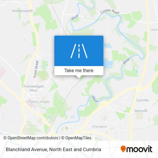 Blanchland Avenue map