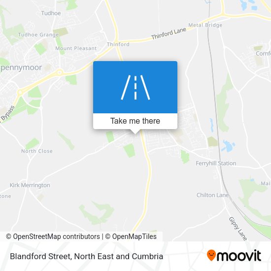 Blandford Street map