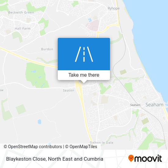 Blaykeston Close map