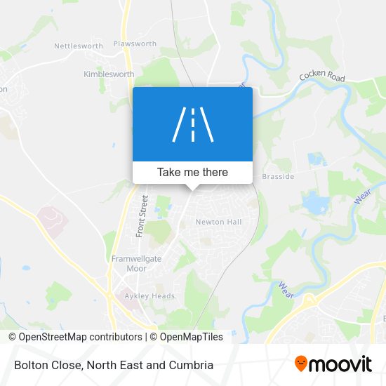 Bolton Close map