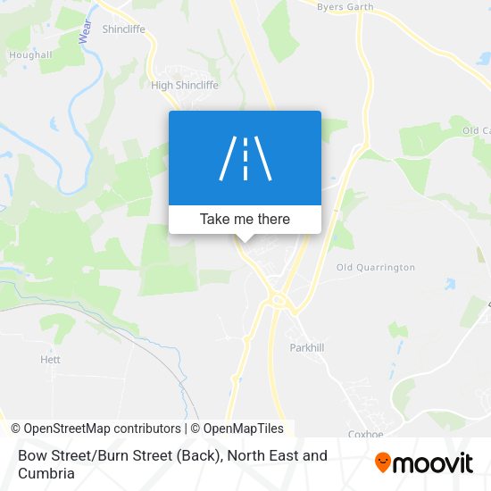 Bow Street/Burn Street (Back) map