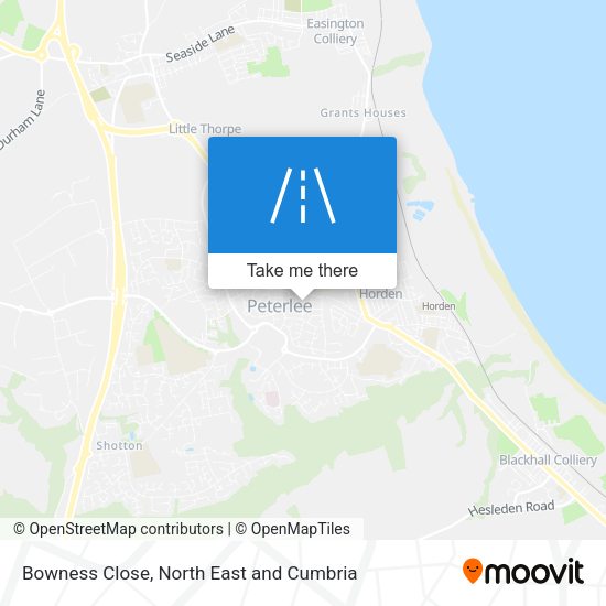 Bowness Close map