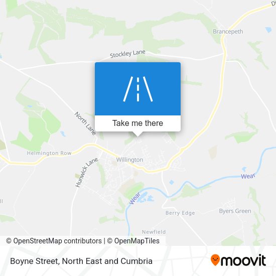 Boyne Street map