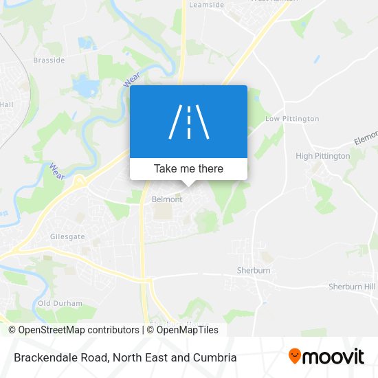 Brackendale Road map