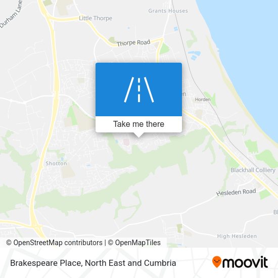 Brakespeare Place map
