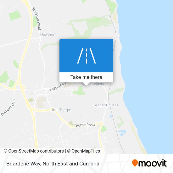 Briardene Way map
