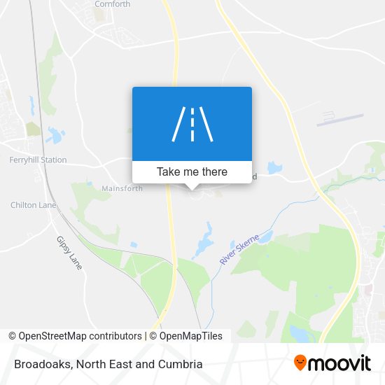 Broadoaks map