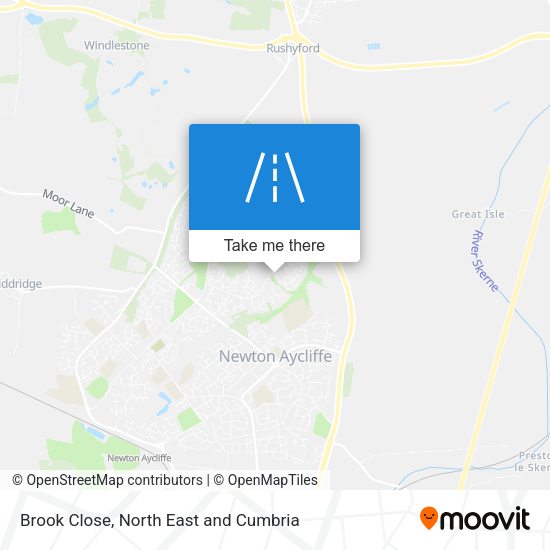 Brook Close map