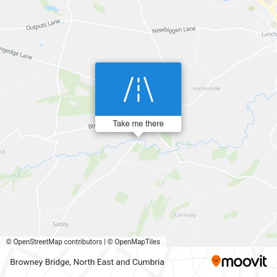 Browney Bridge map