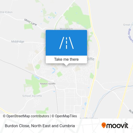 Burdon Close map