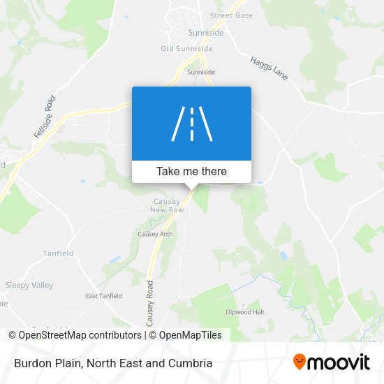 Burdon Plain map