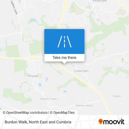 Burdon Walk map