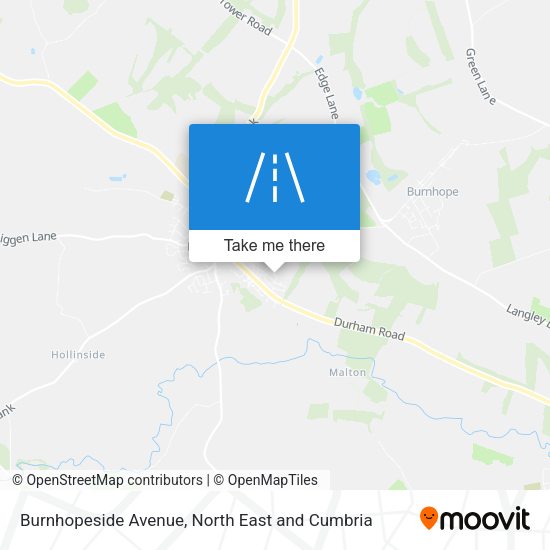 Burnhopeside Avenue map