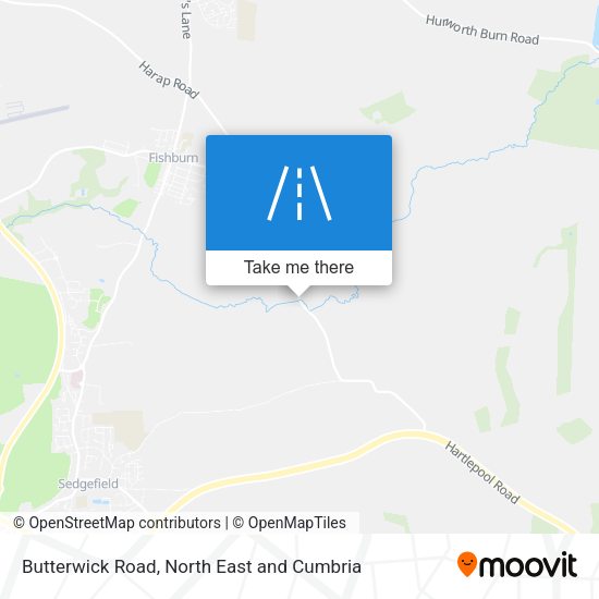 Butterwick Road map