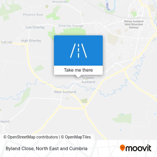 Byland Close map