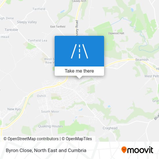 Byron Close map