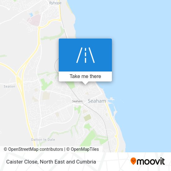 Caister Close map
