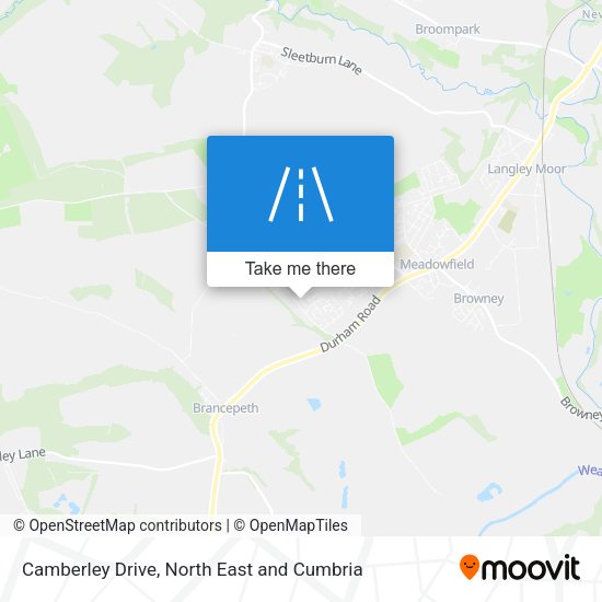 Camberley Drive map
