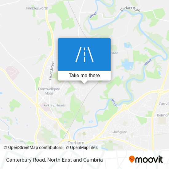 Canterbury Road map